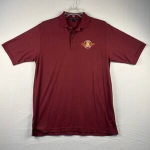 Port Authority Mens Team Philadelphia 08 Polo Shirt Burgundy Maroon Large L